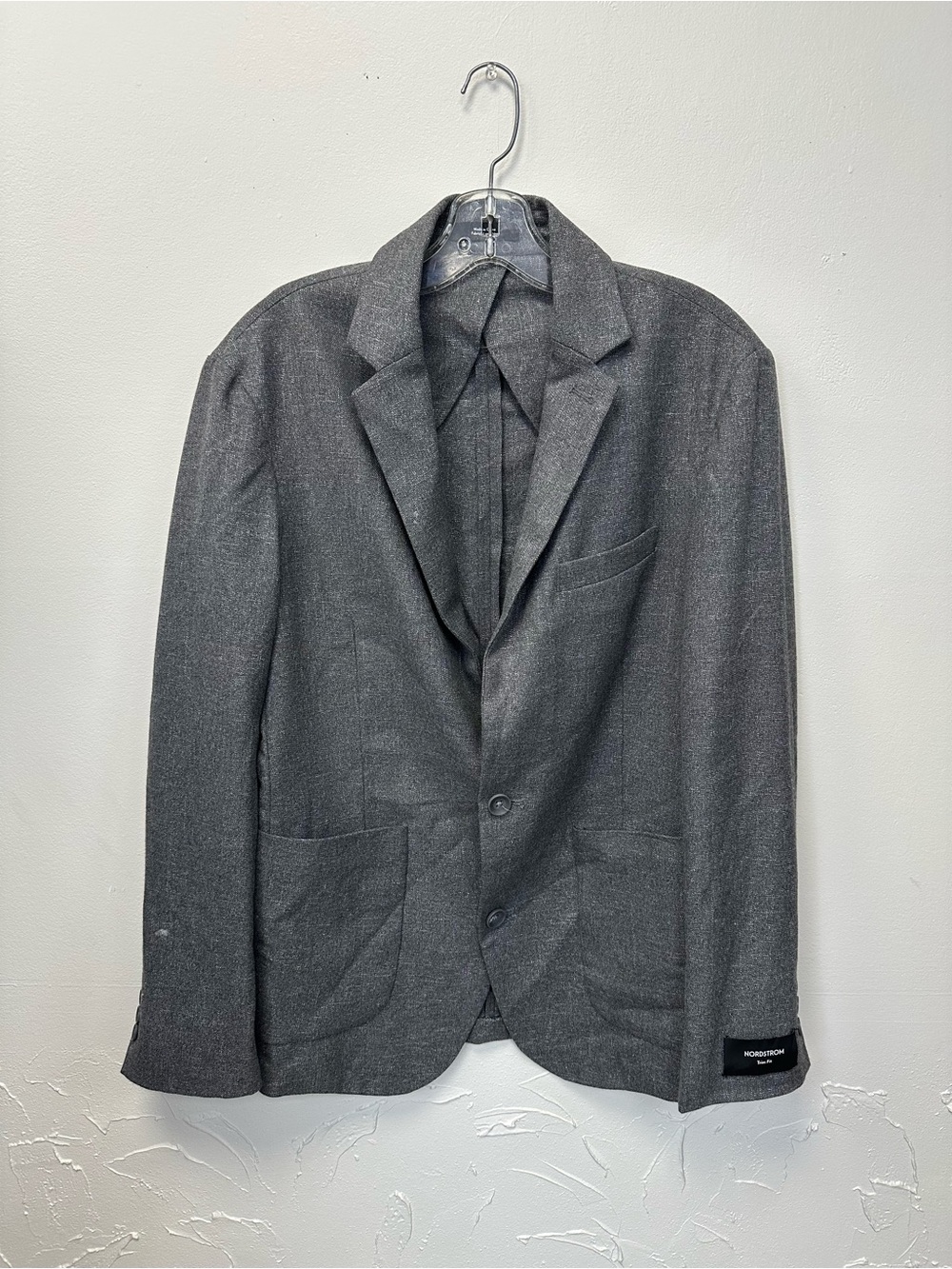 Nordstrom Men's Gray Two-Button Casual Blazer